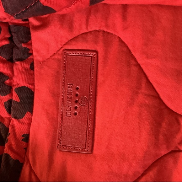 Blank NYC Red and Black Leopard Print Puffer Jacket - Picture 4 of 4